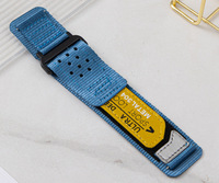 Bracelet de montre en nylon respirant avec boucle auto-agrippante pour extérieur, 20 mm 22 mm, bracelet de sport durable pour montre connectée