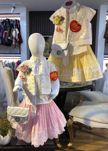 Falda de encaje de algodón para bebé, vestido de princesa sin hombros con bolsa de lujo, precio de fábrica - Product Image 6