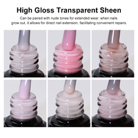 R.S. Nail Nouvelle Arrivée 15ml Gel de Finition Rose Nude Sans Résidu Haute Brillance Logo Personnalisé Semi-Permanent Vernis à Ongles Gel