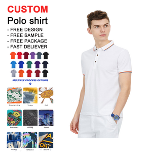 Hight Quality 100% Cotton Custom Embroidery Logo Men's Polo Shirts Casual Brand City Polos Home Tops Men's Polo Shirts