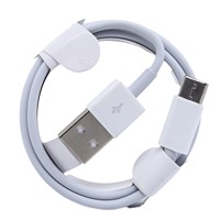 Kabel Data USB ke Type-C Pengisian Daya Super Cepat & Transfer Data 3A Selubung TPE Konduktor Tembaga Murni Kompatibel Universal iPhone