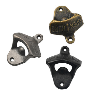 Jingmao Cast Iron Bottle Opener Wall Mounted Beer Opener Home <b>Bar</b> Tool Durable Antique Finish - Product Image 5
