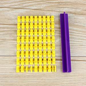 Lettres <span class=keywords><strong>de</strong></span> timbre <span class=keywords><strong>en</strong></span> plastique réutilisables, lot <span class=keywords><strong>de</strong></span> 72 pièces, pour décorer les biscuits et gâteaux - Product Image 5