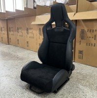 Sièges baquets universels de luxe OEM en PVC pour voiture, style Recaro Sportster CS, haute qualité, confortables, avec rails