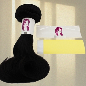 Custom Private Wig Brand Logo Printing Human Hair Extension Packaging Paper Gift Hang Tags And <b>bag</b> for Hair Bundle - Product Image 5