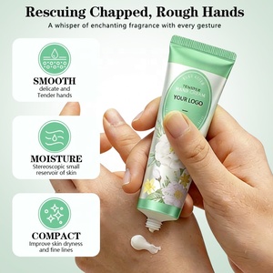 Crème pour les mains personnalisée Beauty Jasmine, commande en gros, logo personnalisé, crème hydratante et éclaircissante, acide hyaluronique, vitamine C - Product Image 2