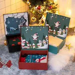 Wholesale Christmas Three-dimensional Practical Big Gift Box Ins Wind Surprise Net Red Birthday Gift Packaging Empty Box