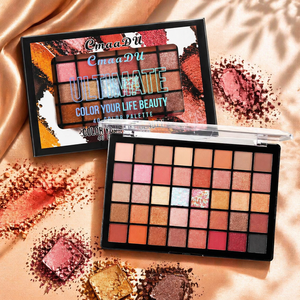 Palette de Couleurs Exclusive Transfrontalière Européenne et Américaine, <span class=keywords><strong>Fard</strong></span> <span class=keywords><strong>à</strong></span> Paupières Poudre Nacré Mat Couleurs Terre Minérales 90g Couleur Unique - Product Image 4