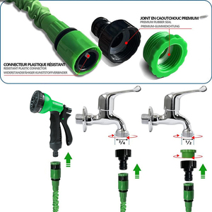 Factory Direct Sale Oem Tpe <b>Rubber</b> Inner Tube Expandable Adjustable Portable Soft with Plastic Water <b>Spray</b> Nozzle - Product Image 3