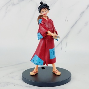 Mercancía de Anime del País de Wano, Figura Decorativa de PVC de <span class=keywords><strong>Luffy</strong></span> con Sombrero de Paja, Diseño en Caja, Temática de Películas y TV, 14 cm, Venta al Por Mayor - Product Image 2