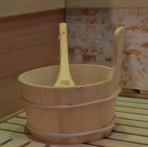 Sauna de Vapor Interior Moderna y Lujosa de Madera con Puertas de Vidrio para Spa en Casa - Product Image 4