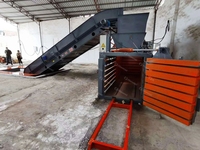 Presse à carton hydraulique horizontale automatique, machine de recyclage robuste, haute qualité et prix compétitif