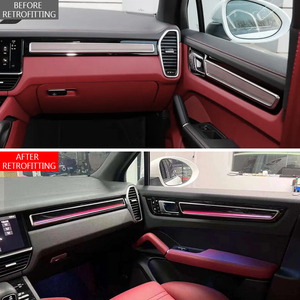 Kit de iluminación interior dinámica ambiental para puertas, modificación y actualización del interior del coche Cayenne, 2018-2023 - Product Image 2