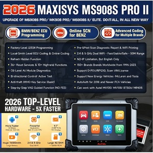 Nouveau Scanner OBD2 Autel MS908S Pro II 2026 avec Codage <span class=keywords><strong>ECU</strong></span> J2534 et Test Bidirectionnel pour Outil de Diagnostic BMW Benz EV - Product Image 1