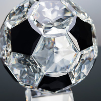 Trophée de football en cristal 3D personnalisé de haute qualité Small Bridge K9, trophée de champion de la ligue de football en cristal