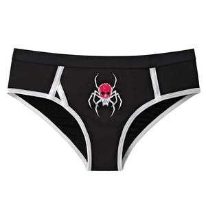 Perizoma da <span class=keywords><strong>Donna</strong></span> Taglie Forti con Stampa Teschio, Antibatterico in <span class=keywords><strong>Viscosa</strong></span>, Comodo e Traspirante, Sportivo a Vita Media, Sexy - Product Image 6