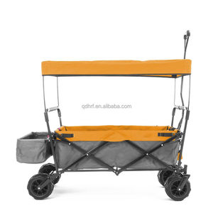 Customized Outdoor Multifunctional Portable Heavy Duty Beach Camp Folding Canopy Collapsible <b>Trolley</b> Wagon Stroller Cart - Product Image 1