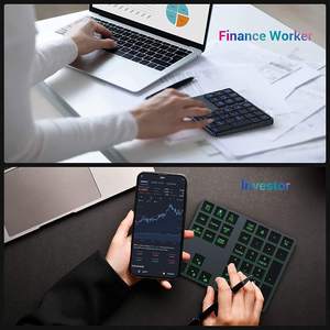 Aluminum Pc Numpad Calculator Wireless bluetooth Number Pad Rechargeable Numeric Illuminated Keypad - Product Image 6