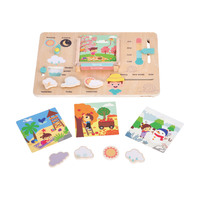 Tableau de prévision météo Montessori Jouets pour enfants Busy Board Montessori Toys