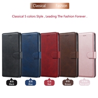 Étui portefeuille rétro classique en cuir PU avec support pour Samsung Galaxy S26 Pro S25 Ultra S24 FE Plus A16 4G 5G A26 A17 5G