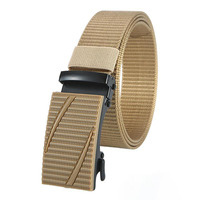 Boucle légère toile étudiant pas de ceinture à cliquet école primaire décontracté extérieur été Camp tactique ceinture officier formation Corps