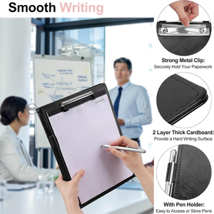 Pu Da Kinh Doanh Clipboard Nộp Hồ Sơ Vali Phỏng Vấn Tiếp Tục Thư Mục A4 Thư Tài Liệu Lưu Trữ Túi Cho Các Cuộc Họp Văn Phòng Trường - Product Image 3