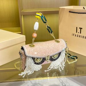 Strass-Handtaschen für Damen Luxus 2023 Eule kleine Party-Clutch-Tasche Geldbeutel Abendtaschen für Damen - Product Image 2