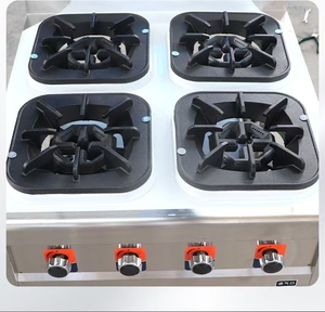 Estufa de <span class=keywords><strong>Gas</strong></span> Comercial de Acero Inoxidable 201 para <span class=keywords><strong>Cocina</strong></span> <span class=keywords><strong>Industrial</strong></span> de Hotel y Restaurante, 8 Quemadores, Encendido Electrónico, Montaje en Mesa - Product Image 4
