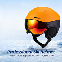 Casque de ski intégré avec lentille extensible ABS EPS HT-80 CN/GUA pour hommes et femmes, taille unique, équipement de protection de ski, OEM ODM, vente en gros