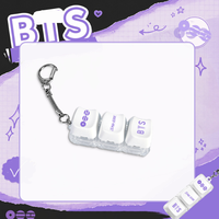 Porte-clés anti-stress clavier ARIRANG des Bangtan Boys, best-seller, avec breloque BT, merchandising J-Hope, violet