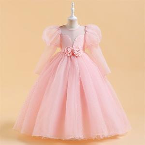 Nuevo Vestido de Dama de Honor de Manga Larga para Niñas, Vestido de Fiesta de Boda para Niñas de 4 a 14 Años, Vestido de Cumpleaños para Niñas - Product Image 2