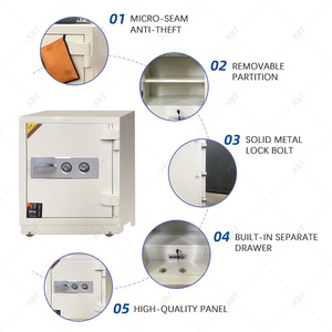 Xbt-2025 vân tay 2025 văn phòng tự động kỹ thuật số mạnh an ninh chống cháy an toàn hộp coffer tiền/jewelr thép rắn - Product Image 4