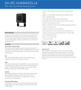 Cámara de Red <span class=keywords><strong>Mini</strong></span> Oculta Original DH IPC-HUM4431S-L4 de 4MP con Micrófono Integrado, Audio en Tiempo Real, Seguridad, Sin PoE, DC12V - Product Image 5