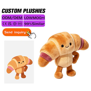 Oreiller personnalisé en forme de pain en peluche longue avec rembourrage en coton PP, super doux, design personnalisé, jouet en peluche pour la décoration de lit - Product Image 2