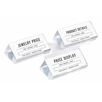 Support de Présentation de Table en Acrylique Transparent Magnétique Personnalisé pour Étiquettes de Prix, Cadre d'Affichage de Cartes de Vente au Détail, Vente en Gros Usine
