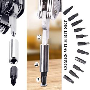 <span class=keywords><strong>Multitool</strong></span> 12 en 1 Multi-Pince avec jeu d'embouts de tournevis Kit d'outils multiples en acier inoxydable pour l'extérieur, le camping et la randonnée - Product Image 3