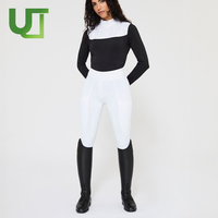 Nouveau design extérieur équitation formation séchage rapide femme couche de base chemise pas cher vêtements équestres respirant à manches longues