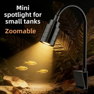 <span class=keywords><strong>Foco</strong></span> <span class=keywords><strong>LED</strong></span> de espectro completo de aleación de aluminio con temporizador y ahorro de energía para acuarios pequeños y paisajismo acuático - Product Image 5