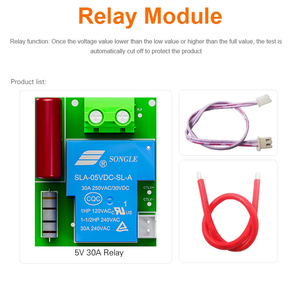 ATORCH <b>Relay</b> DC 5V 30A for DT20W DT20 Meter Switch Power Cutoff When Battery Is Full G154 - Product Image 1