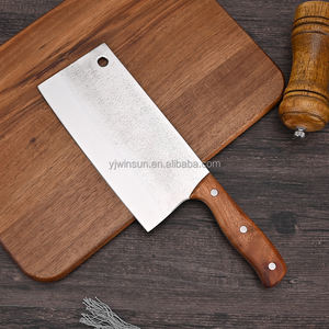Couteau couperet en acier inoxydable de haute qualité manche en bois d'origine lame épaisse lourde cuisine <span class=keywords><strong>hachoir</strong></span> chinois de boucher - Product Image 1