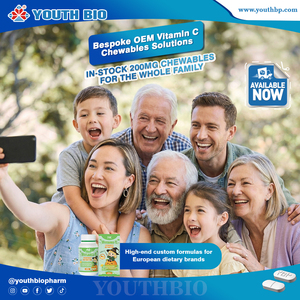 Compresse masticabili di <span class=keywords><strong>vitamina</strong></span> C da 200 mg personalizzate OEM, supporto al collagene per chi ha un basso consumo di frutta, consegna rapida - Product Image 4