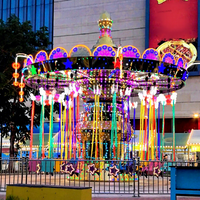 Manège de chaises volantes rotatives pour parcs d'attractions, idéal pour les jeux de carnaval en extérieur
