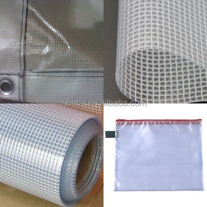 1.5 m Chiều rộng 250 GSM 300x300, 9x9 rõ ràng PVC trong suốt lưới vải cho túi xách - Product Image 6