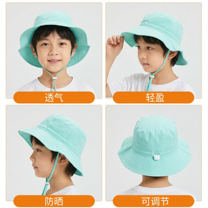 Children's Bucket Hat Breathable Sun Protection Spring Summer Outdoor Wear - Product Image 3