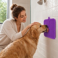Nouvel Arrivage Tapis à lécher pour chien et chat en silicone de qualité alimentaire, écologique, étanche, moderne, avec logo personnalisé, à suspendre, pour alimentation lente, accessoire pour gamelle