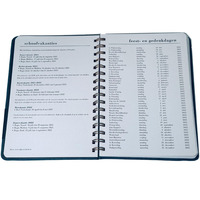 Stylo organisateur personnalisé coloré à couverture rigide personnalisé pour planificateur couverture classeur journal cahier femmes soins personnels personnalisé