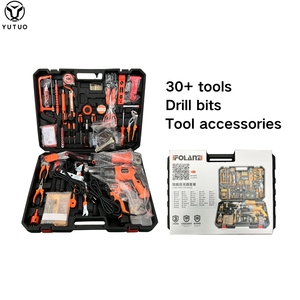 YUTUO 12V Elektrischer Schlagbohrmaschinen-<span class=keywords><strong>Set</strong></span> Bohrmaschine Heißklebepistole Lötkolben Handwerkzeug-<span class=keywords><strong>Set</strong></span> Winkelschleifer Kunststoffbox-<span class=keywords><strong>Set</strong></span> - Product Image 2