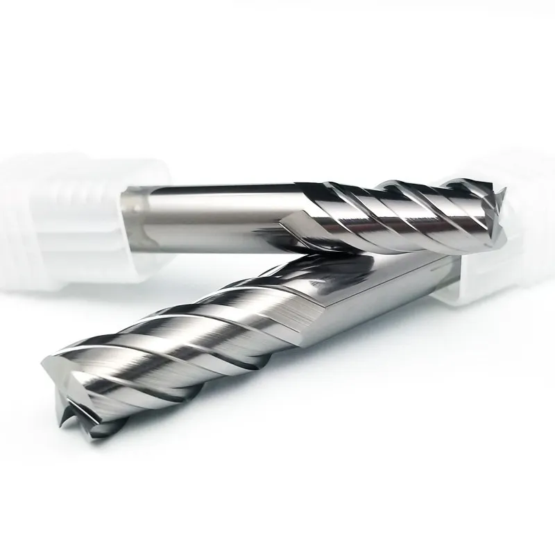 AZZKOR High Hardness 75 Degree Metal Ceramic Carbide Square Milling Cutter 2 4 Flutes Cermet Flat End Mill For Stainless Steel