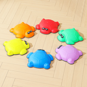 Pierres d'équilibre en forme de tortue pour enfants, ensemble de 6 pièces, jouet sensoriel antidérapant pour l'intérieur et l'<span class=keywords><strong>extérieur</strong></span>, pour les tout-petits de 3 ans et plus - Product Image 1