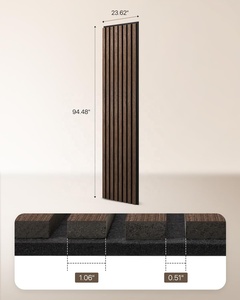 Panneaux acoustiques en bois Akupanel en placage <span class=keywords><strong>de</strong></span> noyer foncé MDF à lattes Panneaux muraux en bois pour salle <span class=keywords><strong>de</strong></span> théâtre <span class=keywords><strong>Studio</strong></span> - Product Image 2